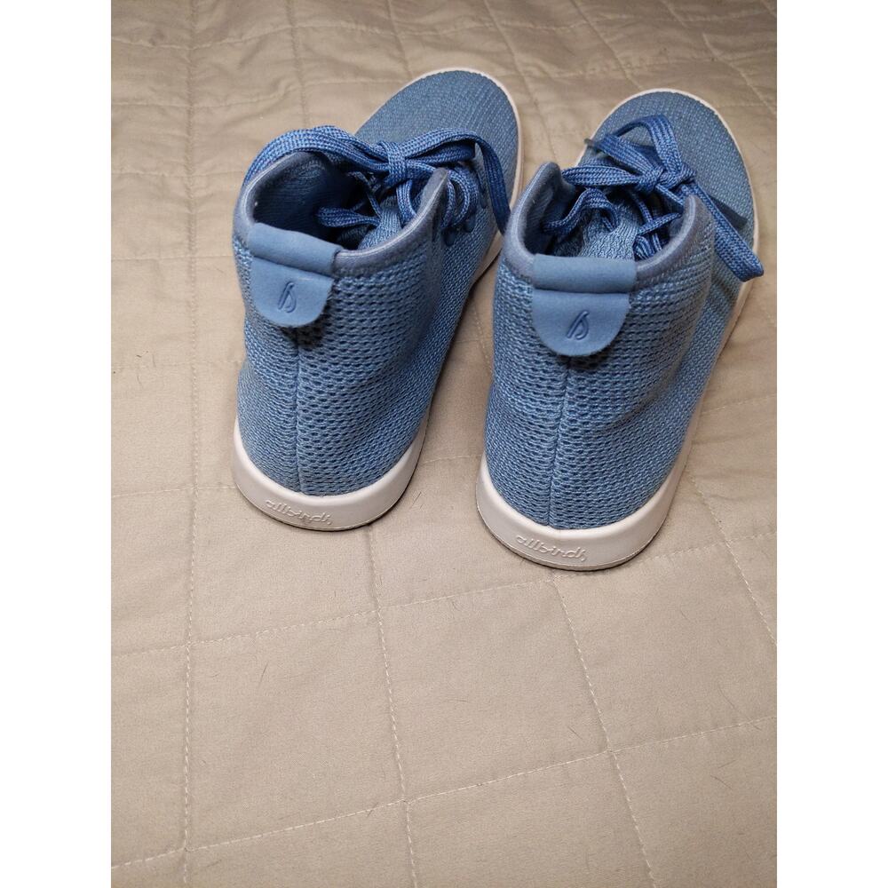 Allbirds Tree Dasher High Top Wool Knit Sneakers Blue Gray Women's 8 EU 38 - Picture 5 of 8